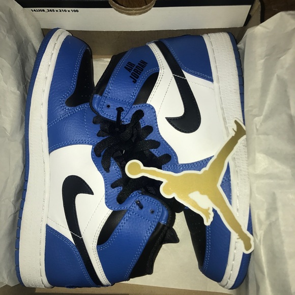 jordan aj 1 mid multicolor grade school